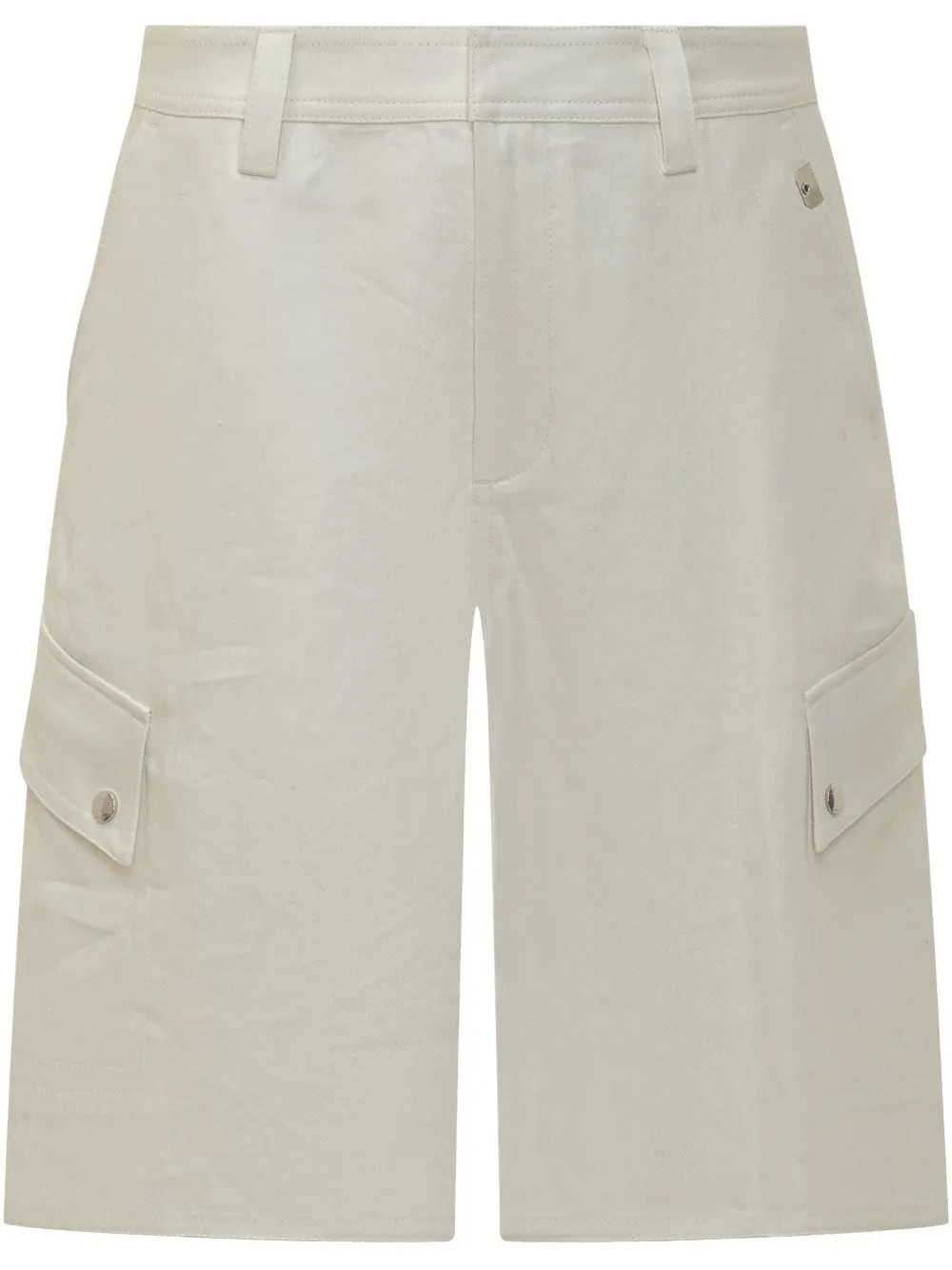 Off-White linen shorts - Bianco