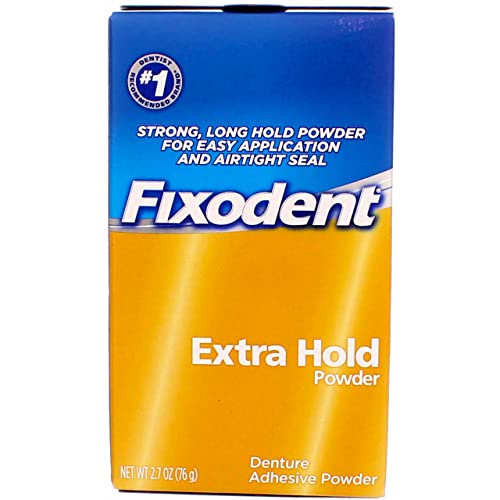 Fixodent Fixodent Denture Adhesive Powder Extra Hold, Extra Hold 2.7 Oz By Fixodent