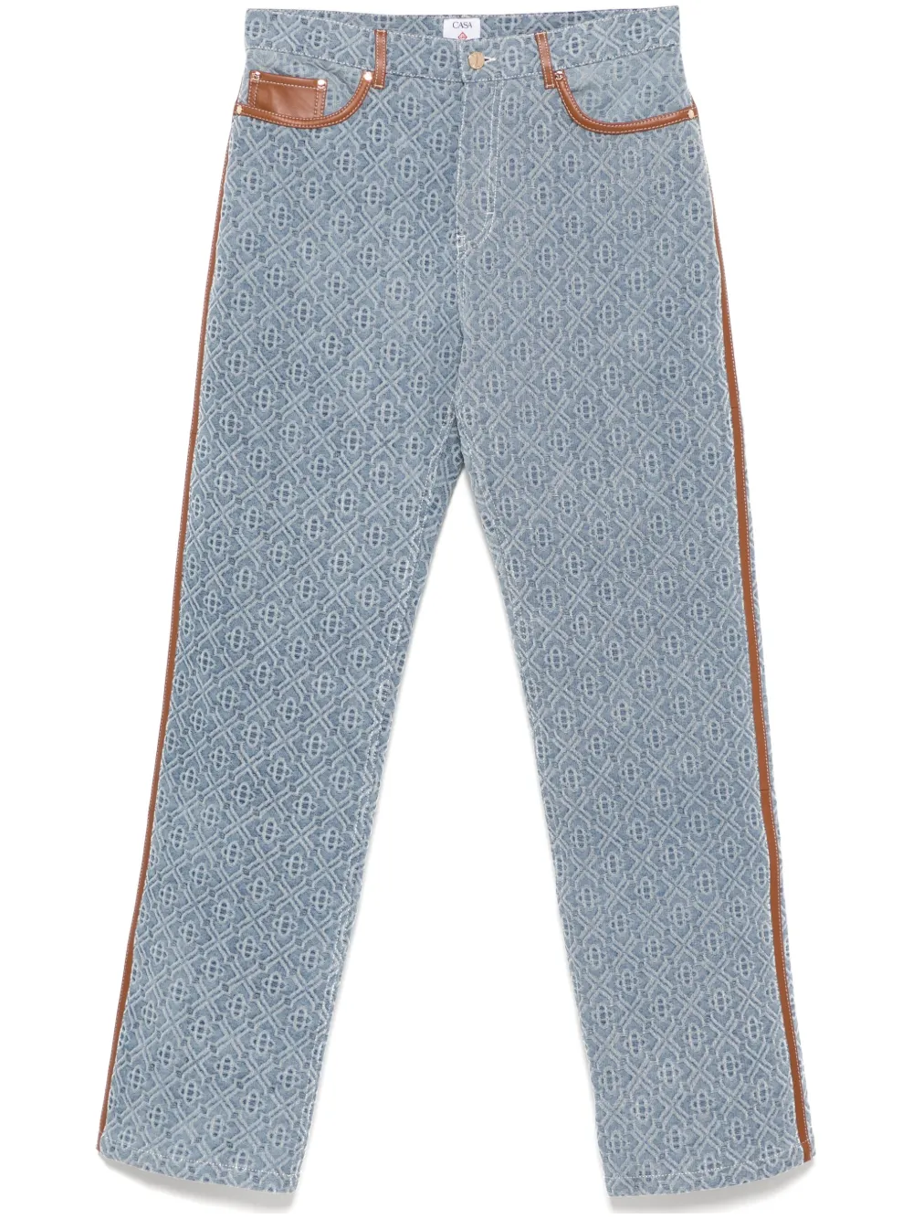 Casablanca Jeans con monogramma - Blu
