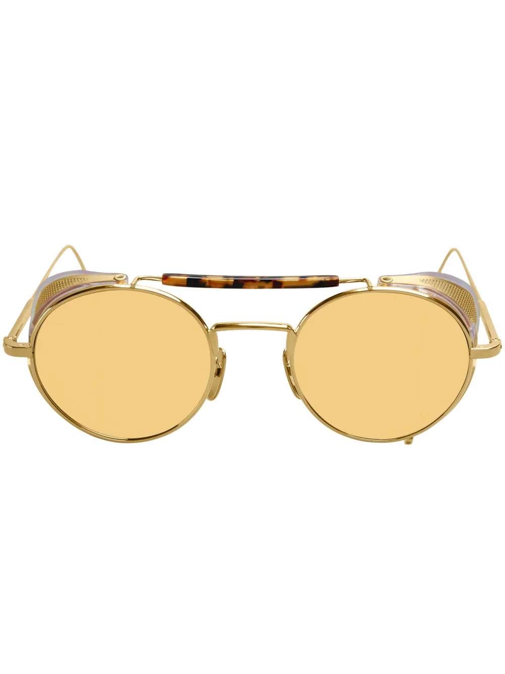 Thom Browne Eyewear Occhiali da sole tondi 20th Anniversary Edition - Oro