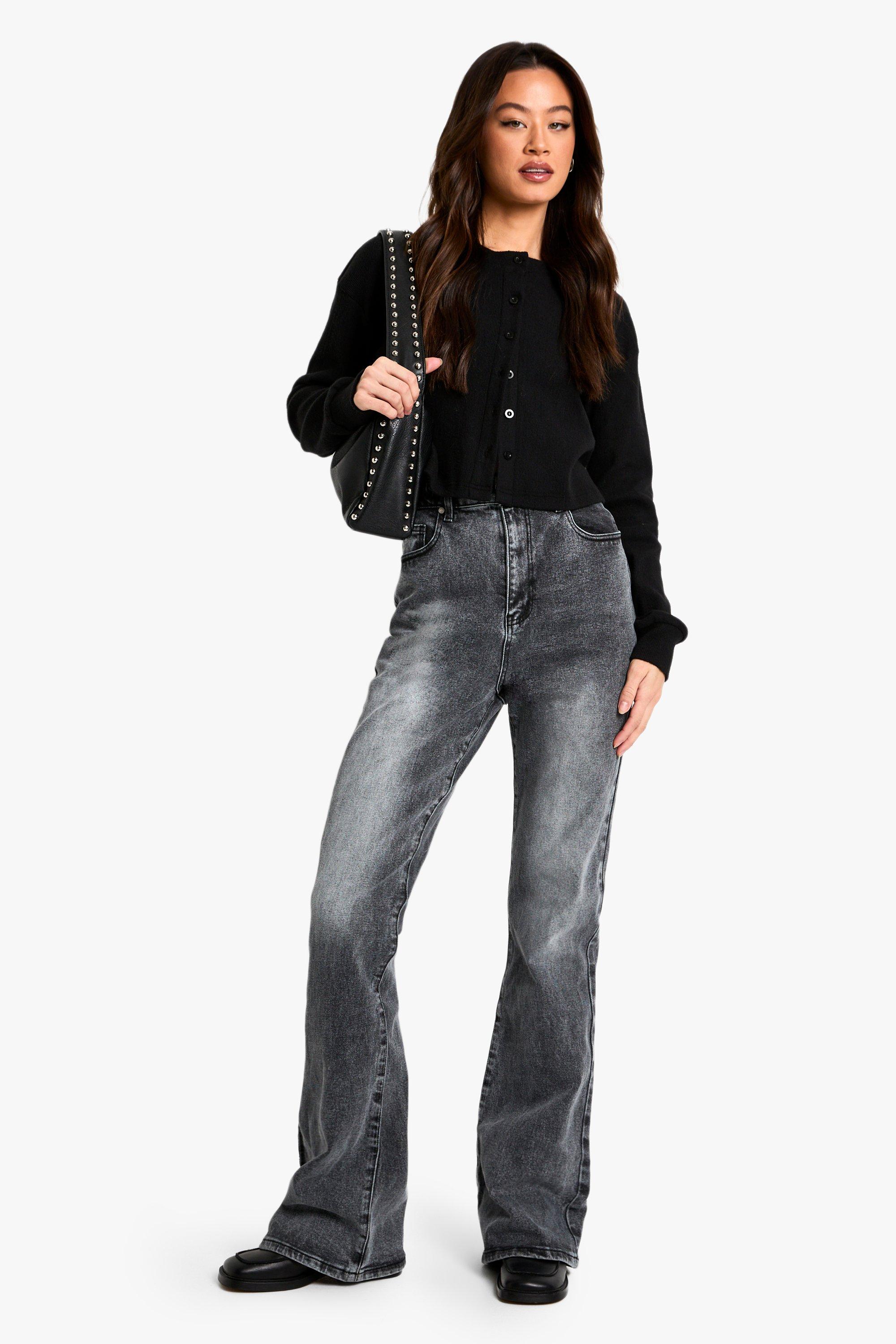 Jeans a zampa Tall, Grigio