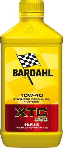 Bardahl - Olio Motore Xtc C60 10W-40 Off-Road Per Moto 4 Tempi, Contrasta La Formazione Dei Depositi Garantendo La Massima Pulizia Del Motore, 100% Si