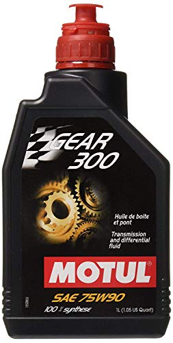 Motul 105777/100118, Olio Per Trasmissioni, Gear 300 75W-90, 1 Litro, Nero