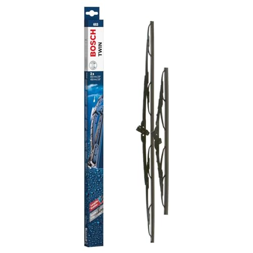 Bosch Automotive Twin 653, Lunghezza, Set Per Parabrezza Anteriore, 650 Mm/400 Mm