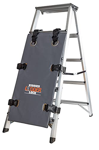 Kiddies Ladder Lock, Copertura Per Scaletta Per Letto A Castello, Copertura Per Scala, Protezione Per Scala, Impedisce L'Accesso Alle Scale (Grigio)