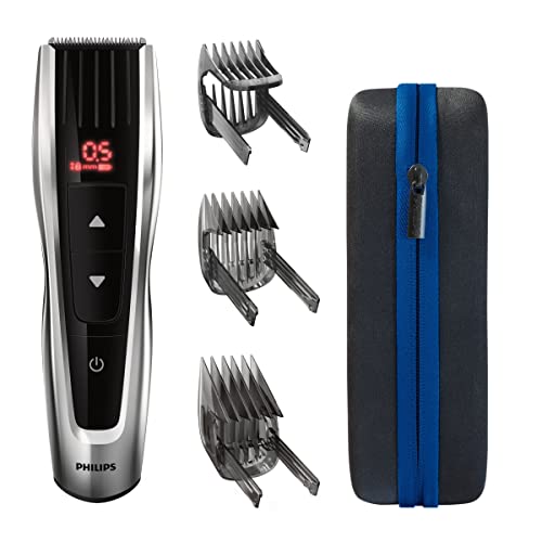 Philips Series 9000 Hc9420/15 Tagliacapelli, Nero, Argento