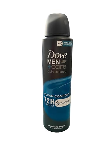 Dove Men+ Care Deodorante Spray Anti-Perpirante Clean Comfort, 150 Ml, Confezione Da 2
