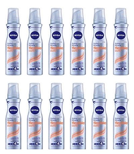 12 X Nivea Mousse Capelli Modella Ricci Extra Forte 150 Ml