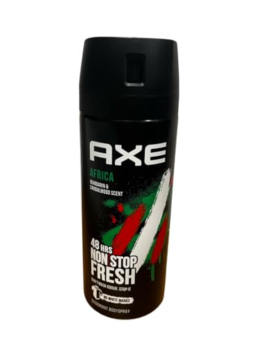 6 X Axe Deo Uomo Spray Africa 150 Ml