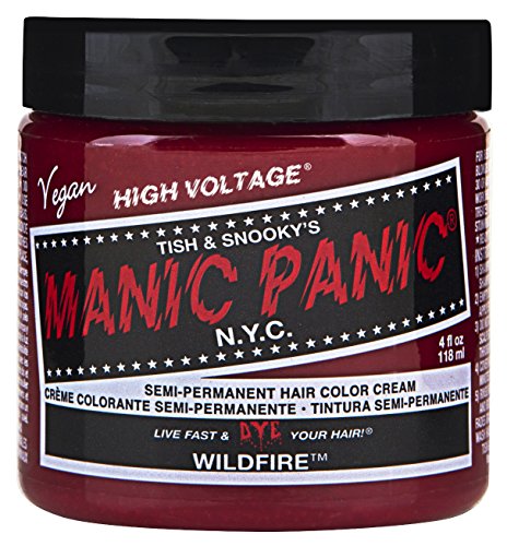 Manic Panic Wildfire Classic Creme, Vegan, Cruelty Free, Red Semi Permanent Hair Dye 2 X 118Ml
