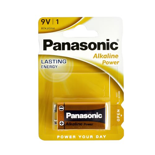 Panasonic 1 Alkaline Power 9V Block, 6Lf22Apb_1Bp (9V Block)