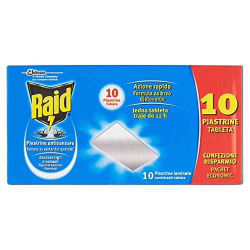 Raid Piastrine Zanzare Ricarica - 10 Pezzi
