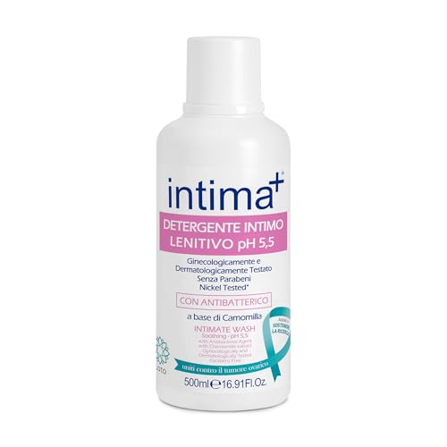 Intima+ | Detergente Intimo Lenitivo Con Antibatterico, A Base Di Camomilla, 500 Ml Ph 5.5 C