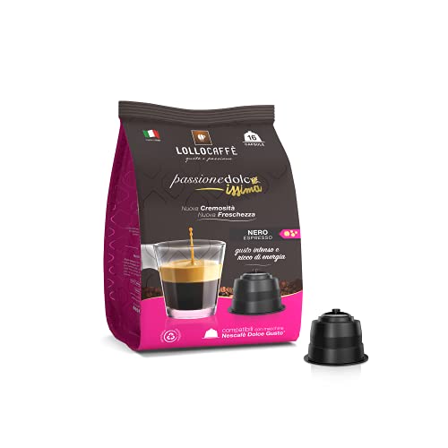 Lollo Caffè - 192 Capsule Passionedolce Nero - Comp. Dolce Gusto