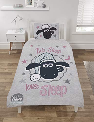 Shaun The Sheep Set Copripiumino, Policotone, Multi, Singolo