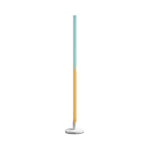 Wiz Lampada Da Terra Pole Smart Wifi, Luce Bi-Zona Colorata, 13W, Bianco, Tecnologia Spacesense, Controllo Vocale (Alexa, Apple Homekit, Google Home)
