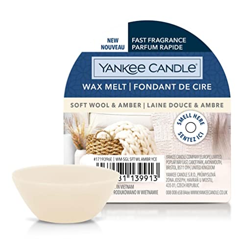 Yankee Candle Cera Da Fondere Wax Melt Soft Wool & Amber