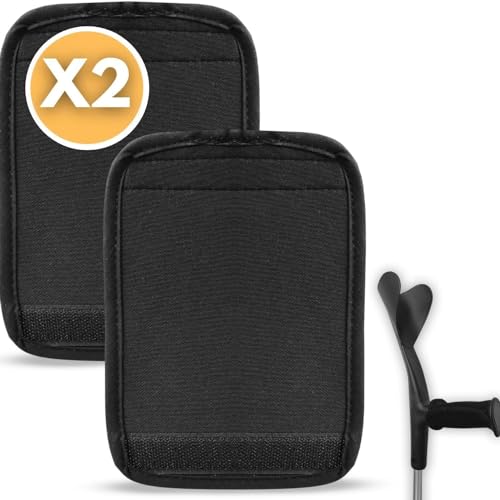 Ortoprime Pack X2 Cuscinetti Per Stampelle Confortevoli - Imbottiture Per Deambulatori E Bastoni Per Anziani - Coprimaniglie Protettivi Per Stampelle 