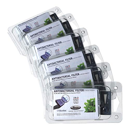 Whirlpool - Microban Ant001, Filtro Per Frigorifero, Pacco Da 6