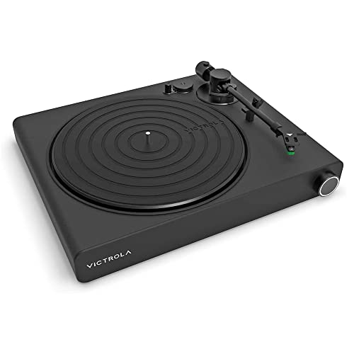 Victrola Stream Onyx Giradischi - Giradischi In Vinile Da 33-1/3 E 45 Giri/Min, Funziona Con Sonos Wireless, Cartuccia Magnetica Ad Alta Precisione, S