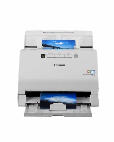 Canon Scanner Foto E Documenti Imageformula Rs40 | Scanner Fronte-Retro Con Usb Per Casa E Ufficio | Correzione Automatica Foto E Occhi Rossi | Softwa