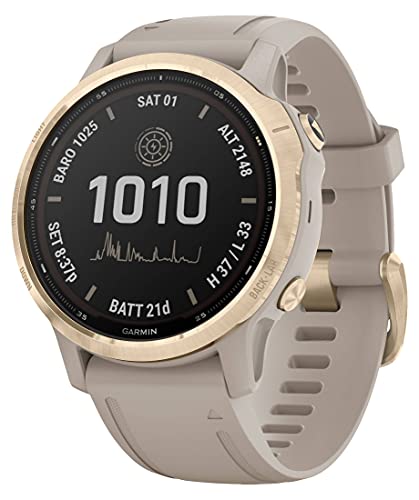 Garmin Fenix 6S Pro Solar White Gold 010-02409-11