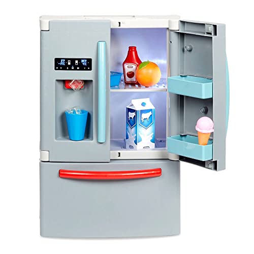 Little Tikes - First Fridge Frigorifero Realistico E Interattivo, Si Illumina E Suona Davvero, Elettrodomestico Giocattolo Per Bambini