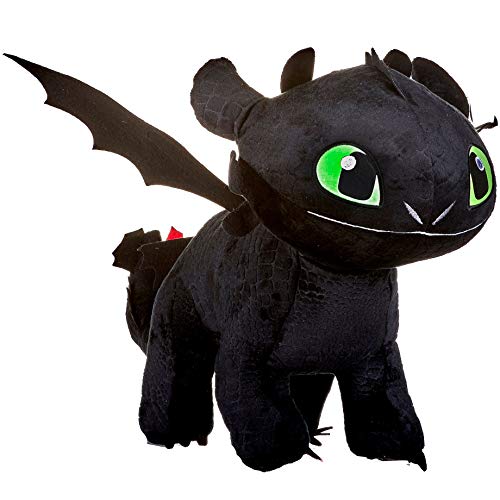 Httyd Peluche Drago Sdentato Toothless Furia Buia 40Cm Glow In The Dark