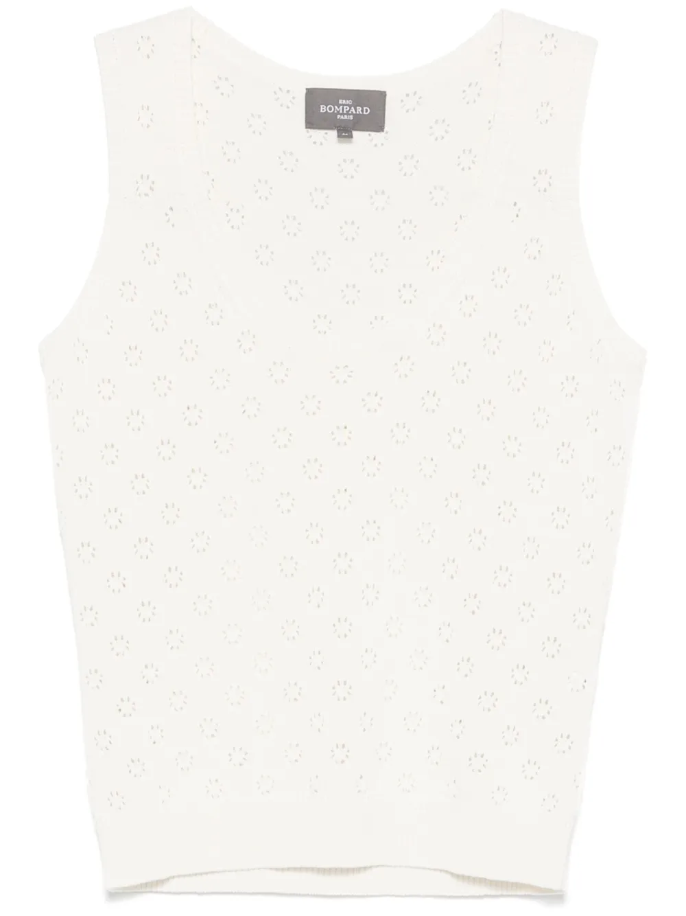 Eric Bompard Pointelle tank top - Bianco