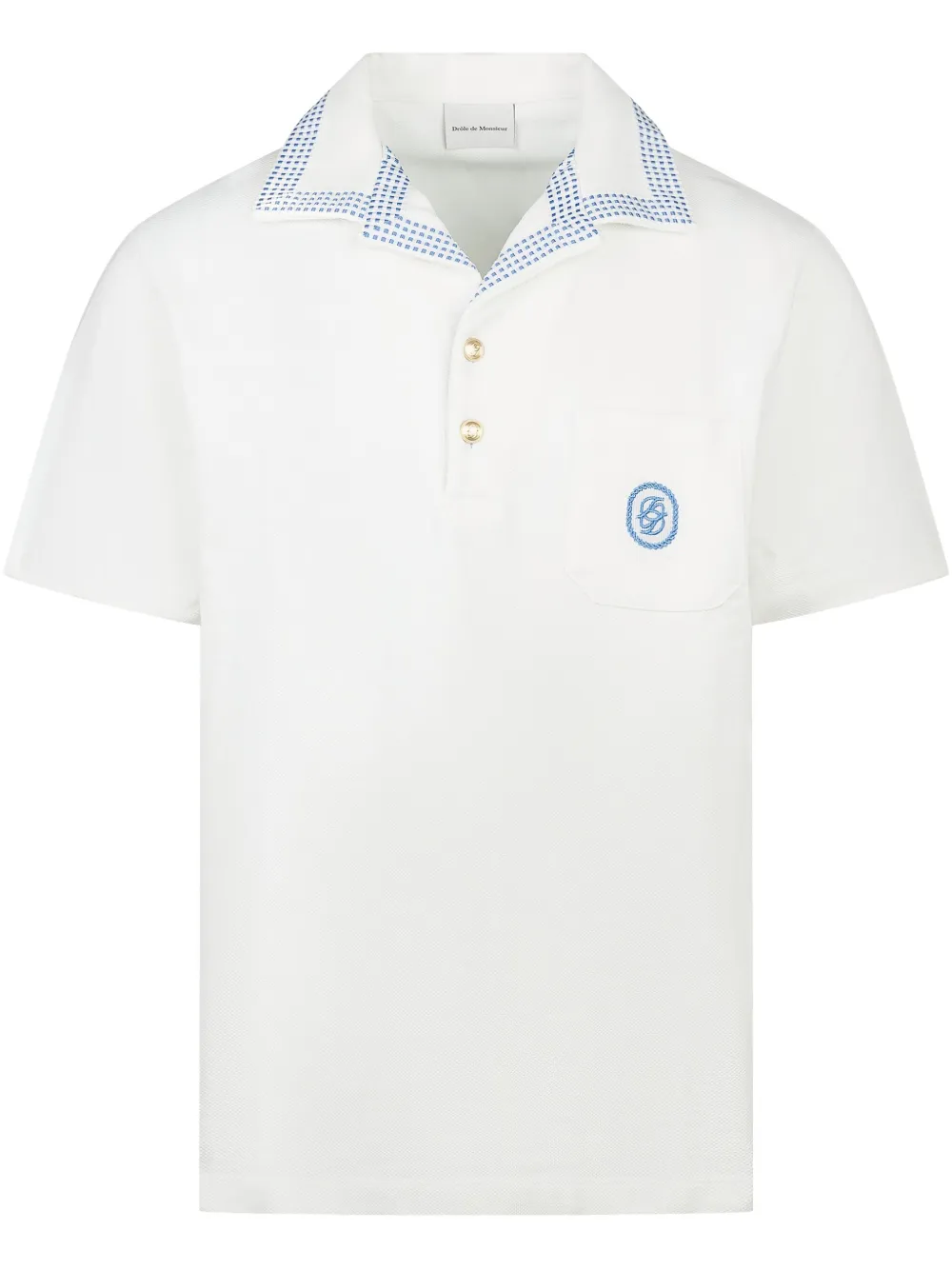 Drôle De Monsieur logo polo shirt - Bianco