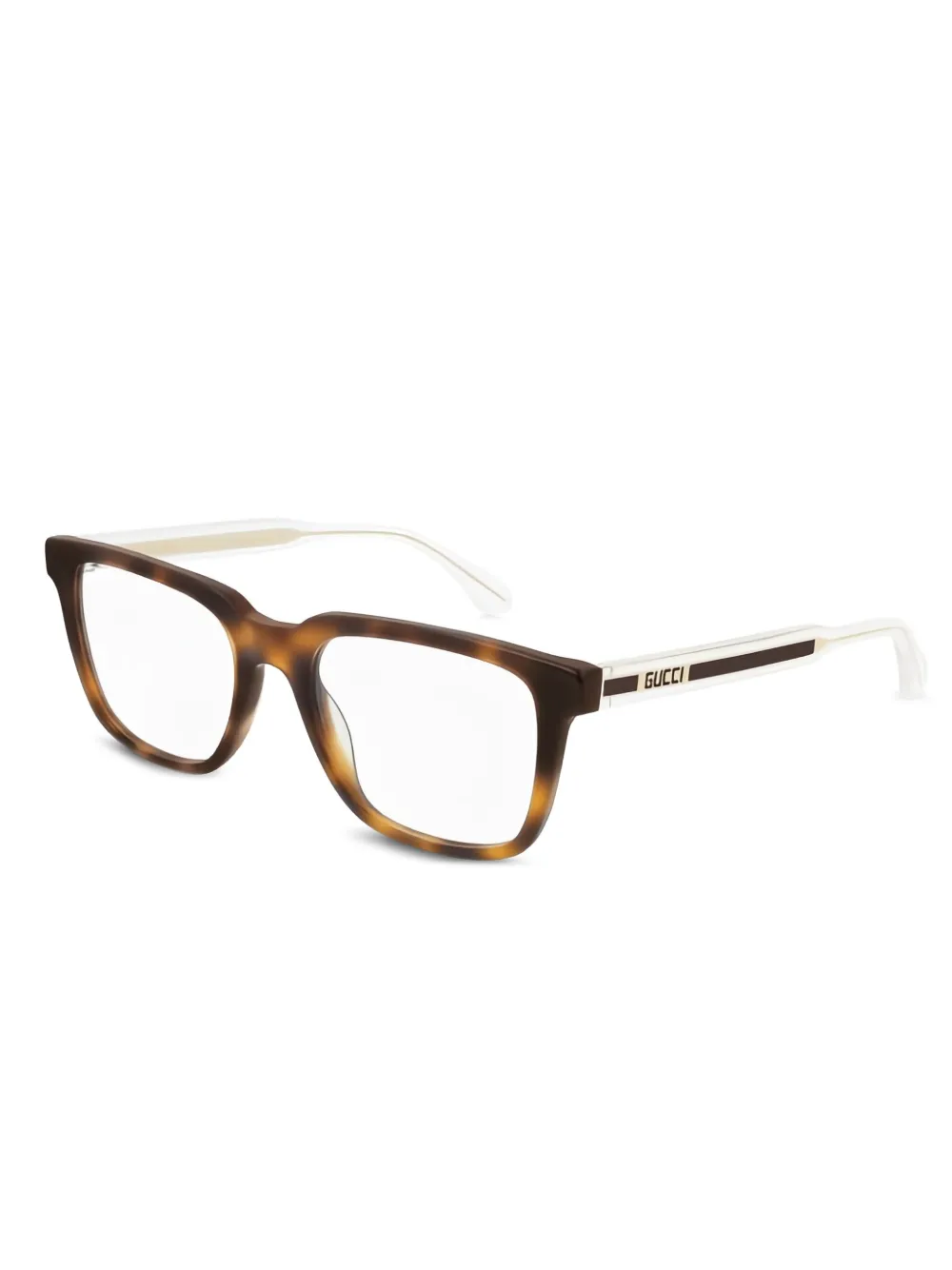 Gucci Eyewear oversize square frames - Marrone