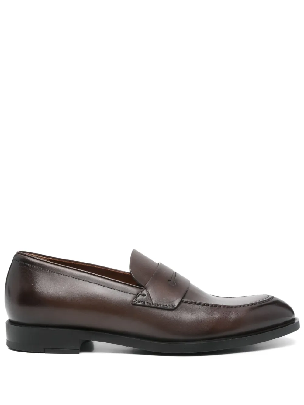 Zegna leather penny loafers - Marrone