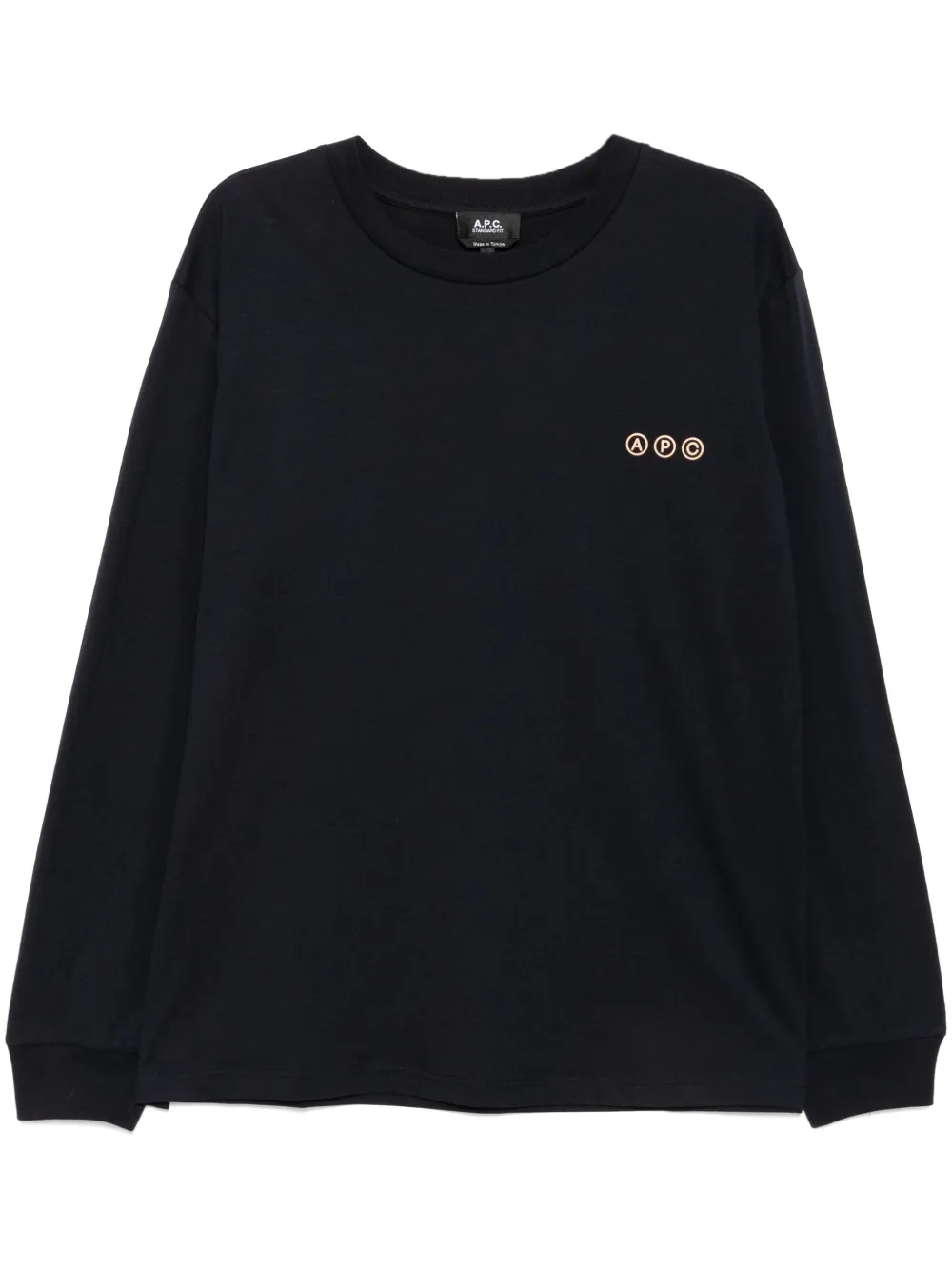 A.P.C. T-shirt con logo - Blu