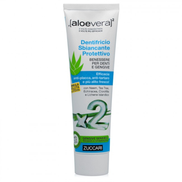 Aloevera2 Dentifricio Sbiancante Protettivo Stevia