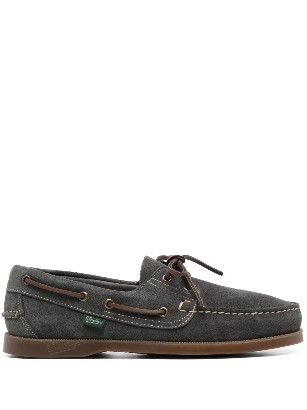 Paraboot suede boat shoes - Grigio