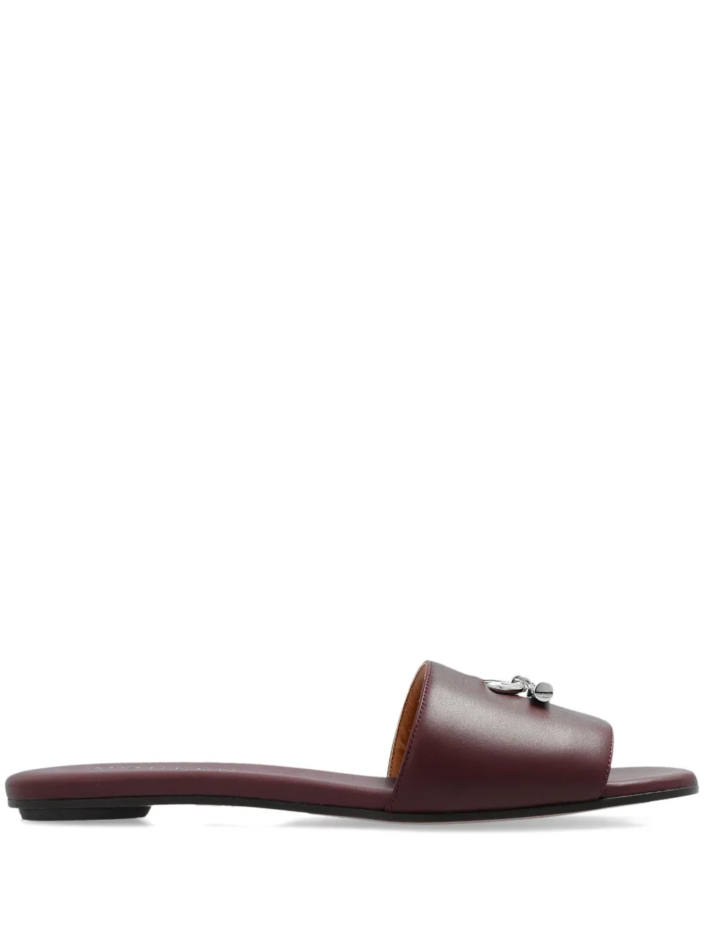 Alexander McQueen Sandali slides Arc Flat - Rosso
