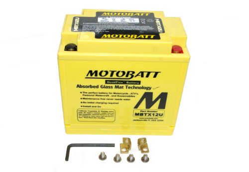 Motobatt - Batteria Agm Mbtx12U, Compatibile Con Modelli Ytx12Bs Ytx14Bs, Ytx14Hbs, Ytx14Lbs, Kmx14Bs, Ytx15Lbs Oppure Ctx, Ytx, Vtx