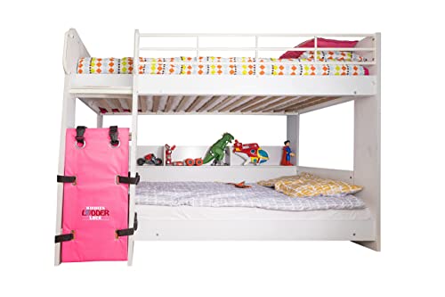Kiddies Ladder Lock, Copertura Per Scaletta Per Letto A Castello, Protezione Per Scala, Blocco Della Scala, Impedisce L'Accesso Alle Scale (Rosa)
