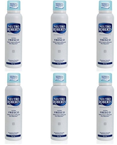 6 X Neutro Roberts Spray Extra Fresco Deodorante Corpo Offerta In Stock