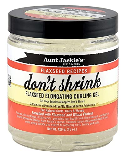 Aunt Jackie'S Don'T Shrink Flaxseed Elongating Curling Gel, 15 Oz By Aunt Jackie'S
