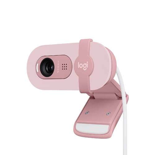 Logitech Brio 100 Full Hd Per Riunioni E Streaming, Bilanciamento Automatico Illuminazione, Microfono Integrato, Copriobiettivo, Usb-A Per Microsoft T