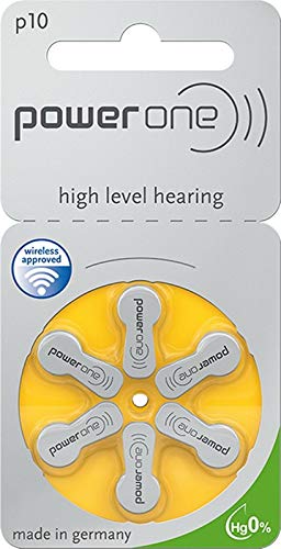 Power One - Batteria Per Apparecchi Auditivi P 10, 0% Mercurio