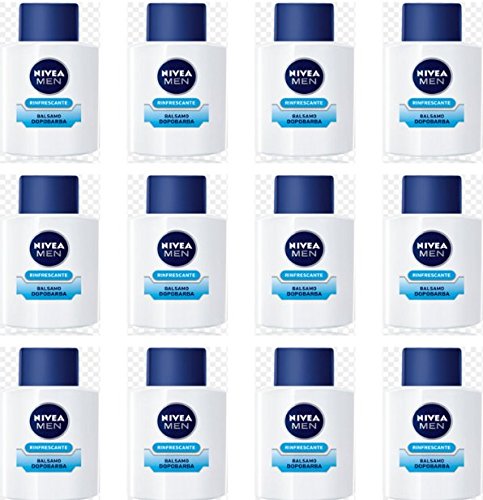 12 Pezzi Nivea For Men Dopobarba After Shave Balsamo Rinfrescante Dopo Barba