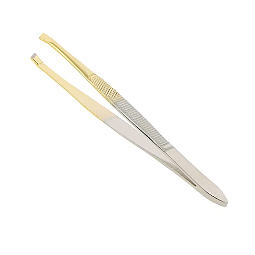 Pinzetta Classic Dorata Punta Obliqua Estetica