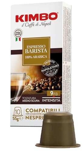Kimbo 120 Capsule 100% Arabica. Compatibili Con Nespresso*. Intensità 9 Su 13. Blister Da 10 Capsule