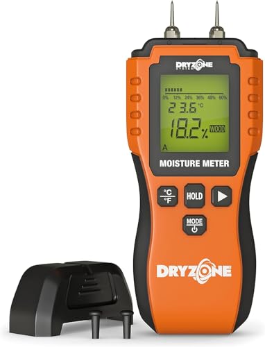 Dryzone Rilevatore Di Misuratore Di Umidità - Misuratore Di Umidità Per Legno, Muratura E Altri Materiali Da Costruzione