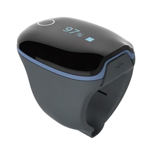 Viatom - Pulsoximetro Monitoraggio Continuo, Per Monitorare Frequenza Cardiaca, Saturazione Di Ossigeno E Indice Di Perfusione, Per Adulti, 35067