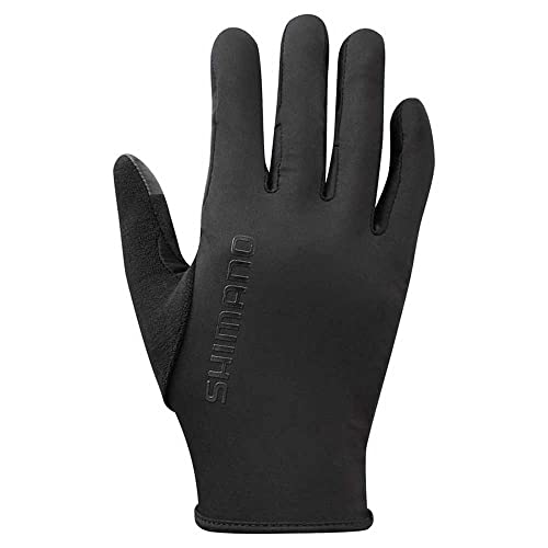 Shimano Abbigliamento Unisex Windbreak Race Guanti, Nero, Taglia Xl