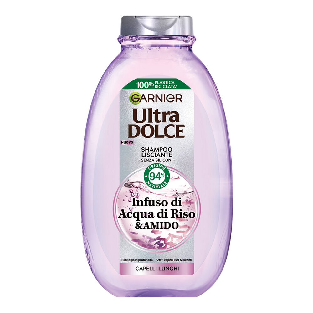 Garnier Ultra Dolce Shampoo Infuso Di Acqua Di Riso E Amido 250ml - -