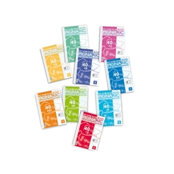 Ricambi rinforzati Pignaric - A5 - a quadretti 4 mm 4M - 40 fogli